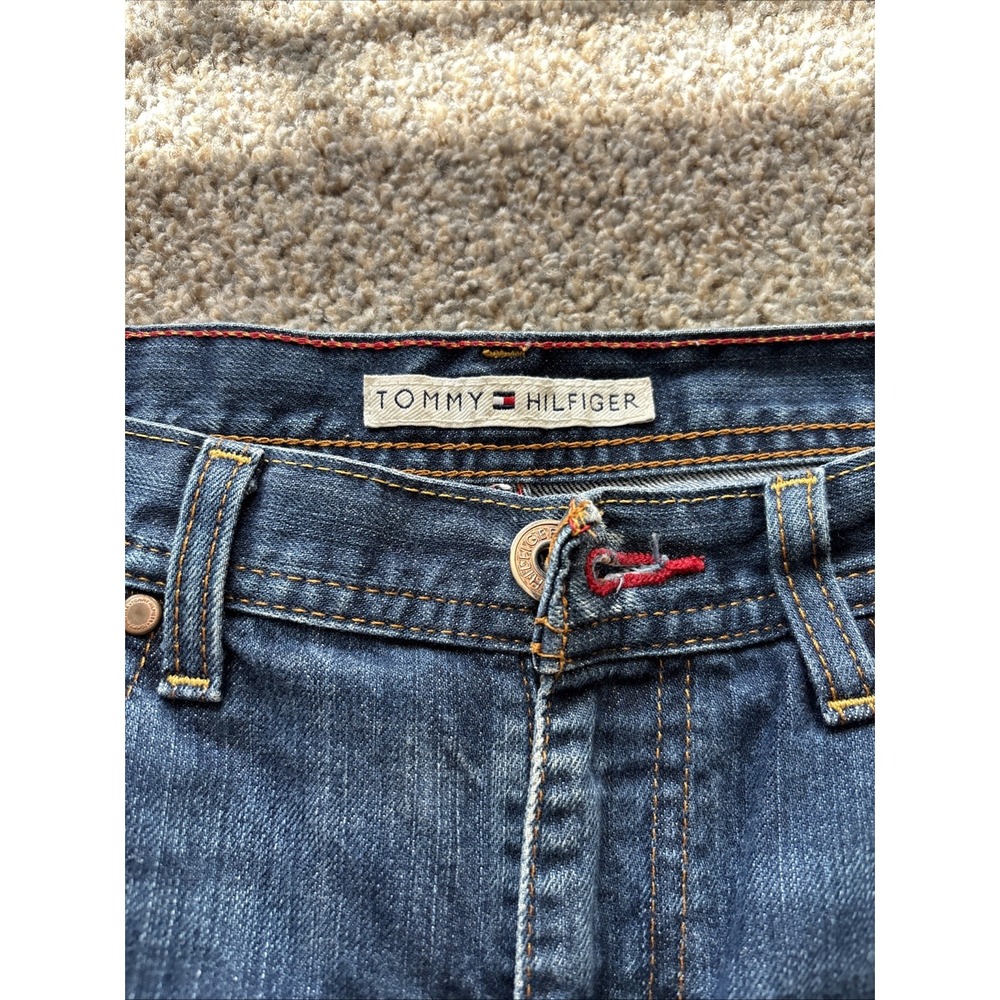 Womens Boot Cut Dark Wash Tommy Hilfiger Jeans Size 6/8 - Picture 2 of 5